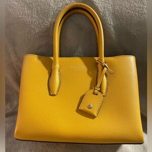 Kate Spade Yellow Satchel with Structured Design